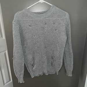 Distressed sweater